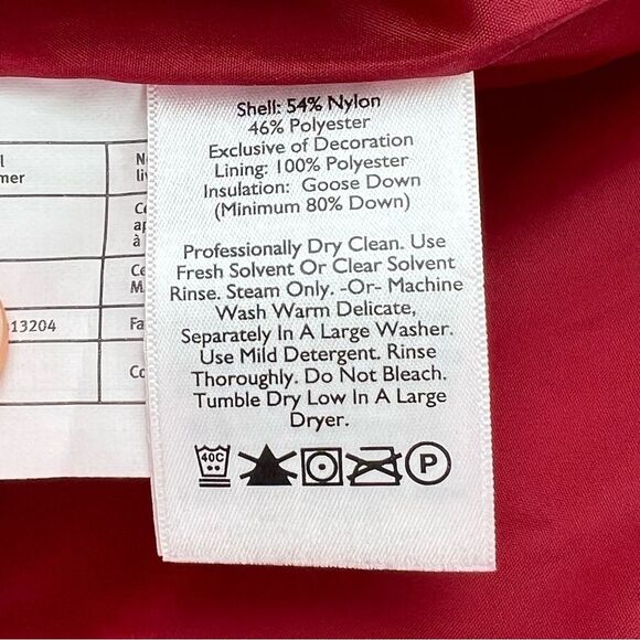 Eddie Bauer 650 Down Parka Sz L Red Long Puffer Jacket Hooded - Picture 14 of 16